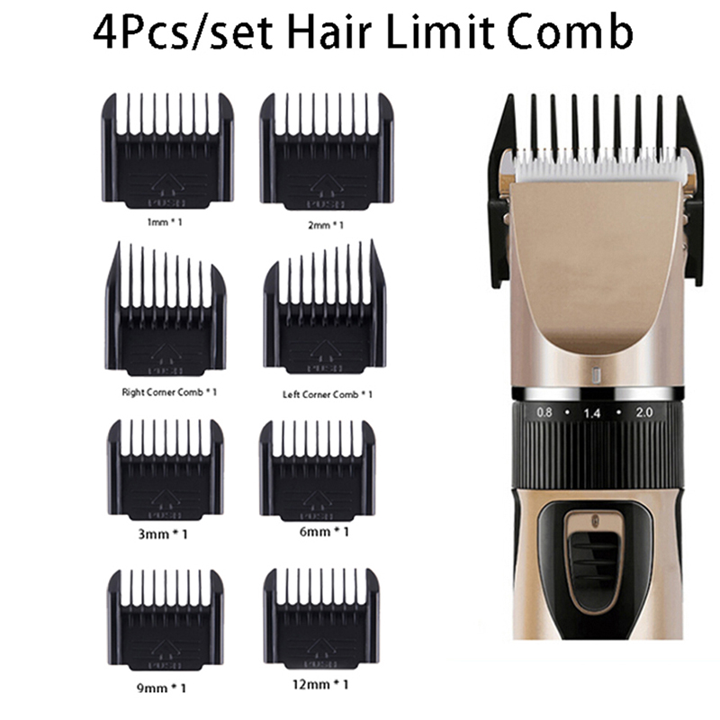 Mens Grooming Kit Gift Set - Hair Cutting Guide Comb 4Pcs Set