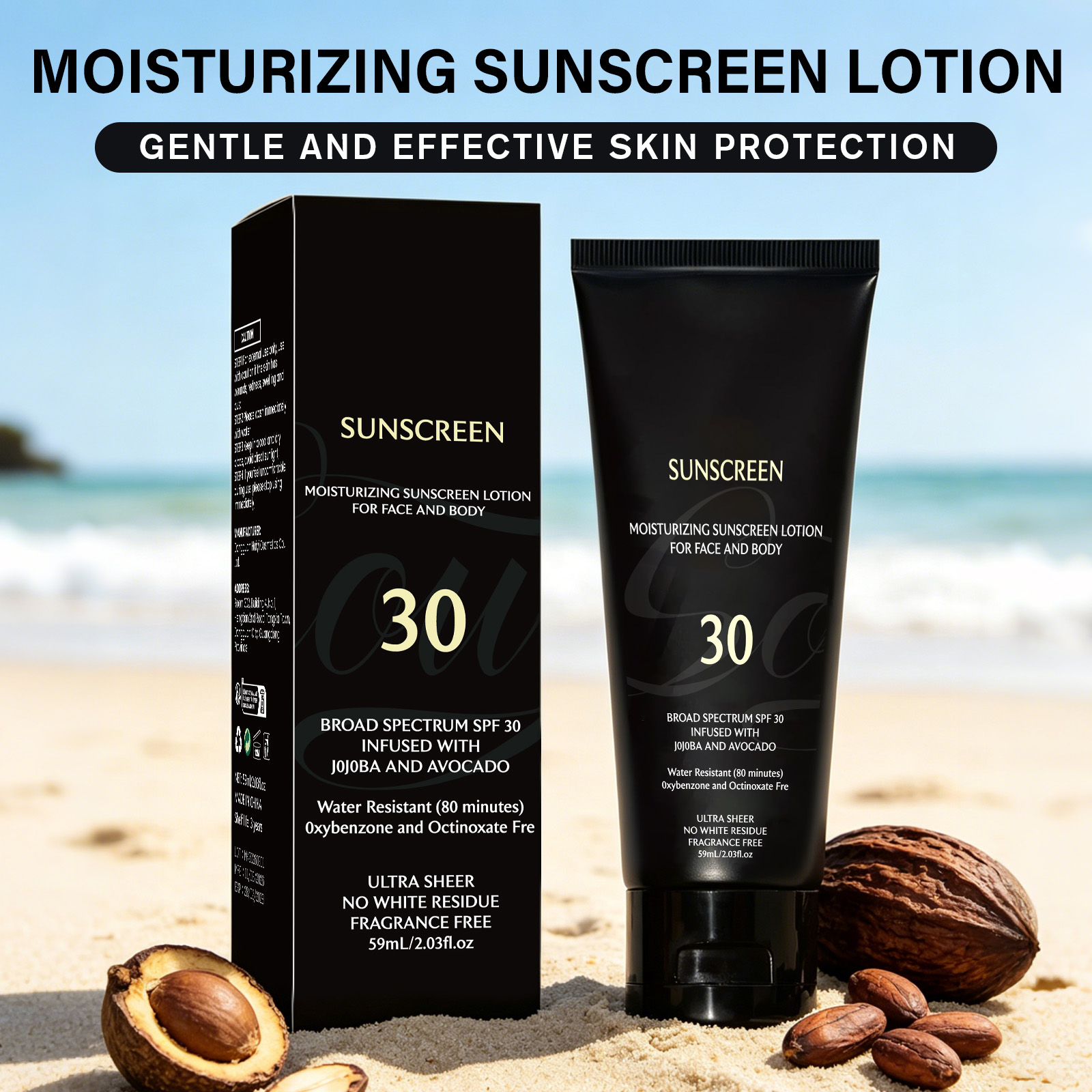 Face Moisturizer Spf - UV Protection Broad Spectrum Sun Block