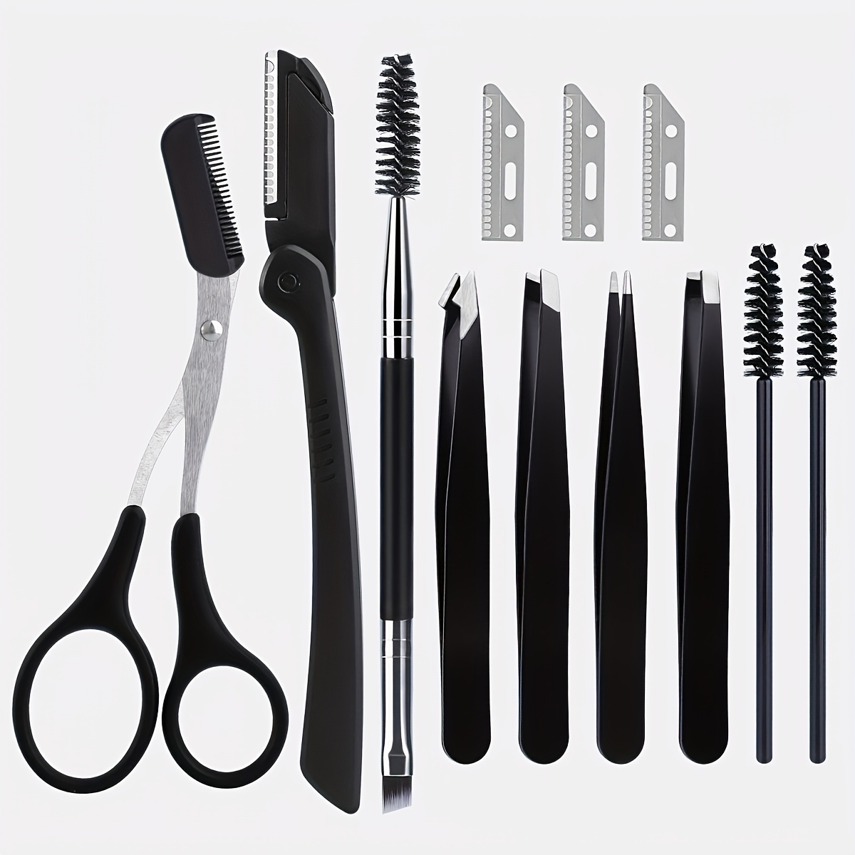 8pcs Stainless Steel Eyebrow G - Men Grooming Hygiene recension och pris