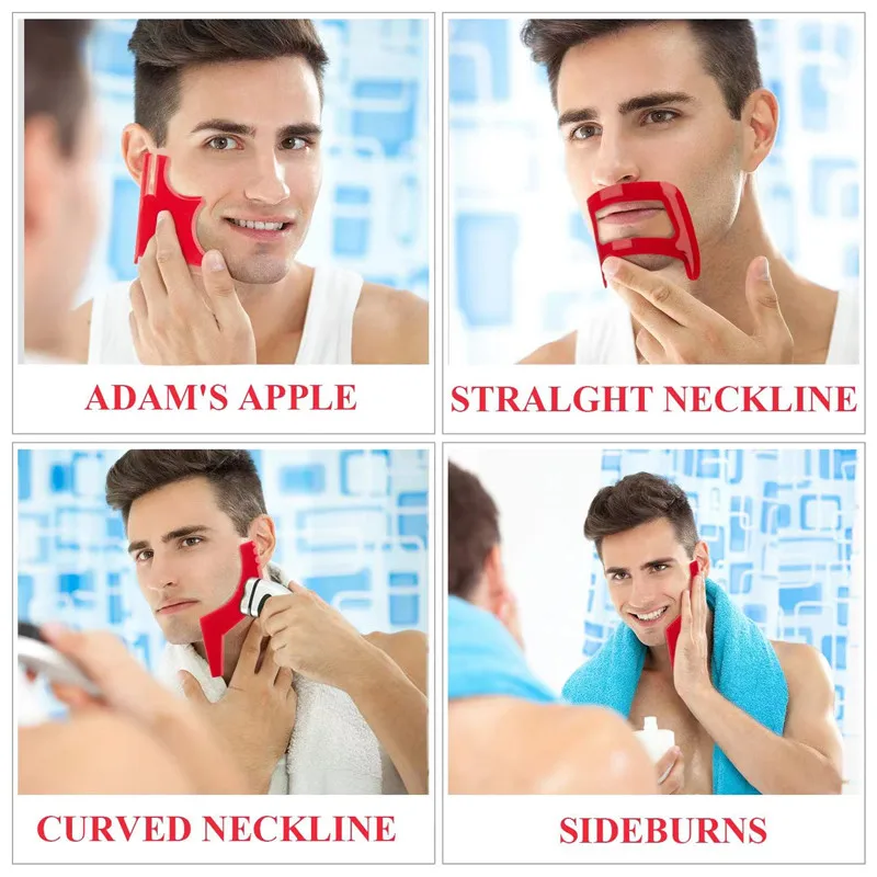 2/4Pcs Men's Beard Combs Hair  - Men'S Groom recension och pris