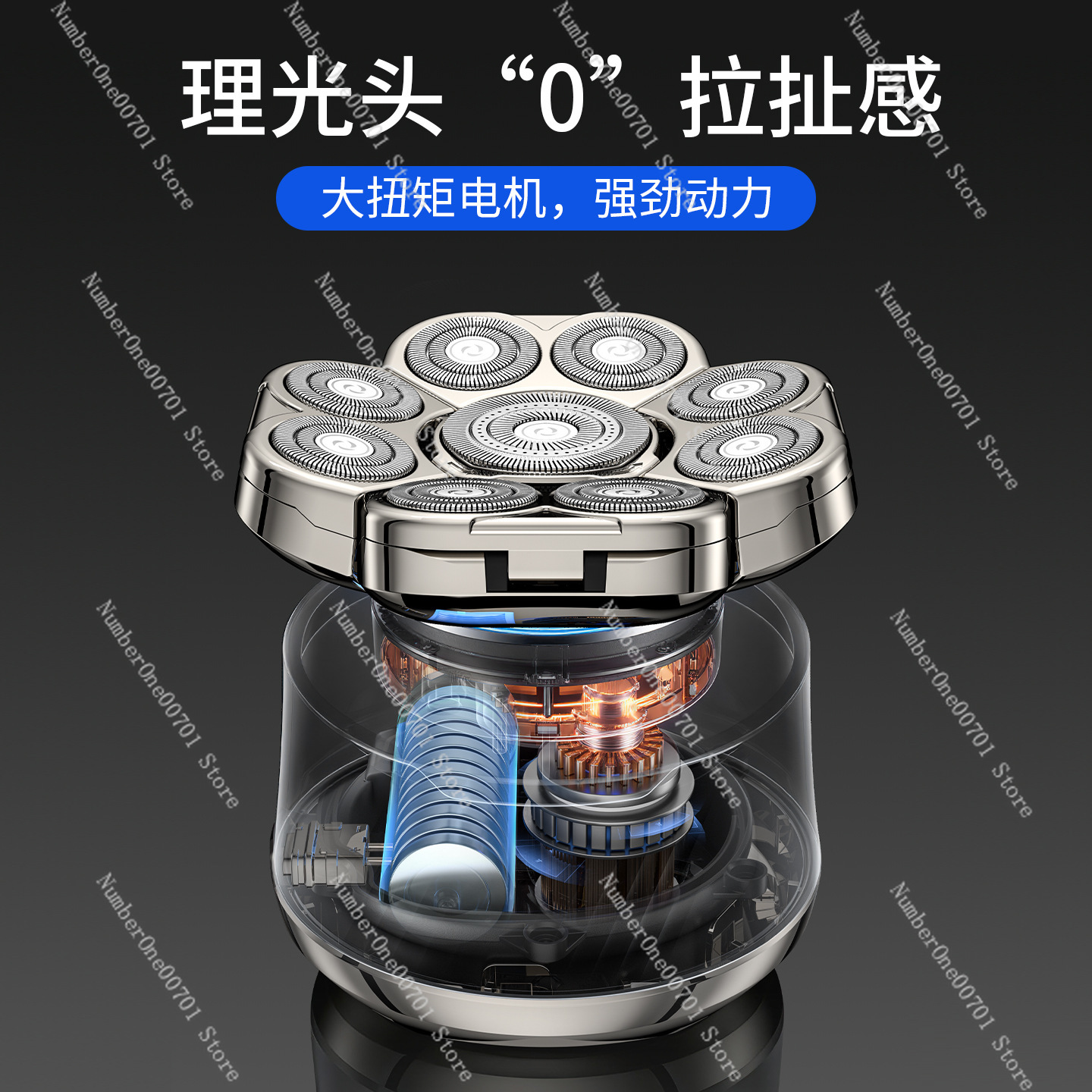 9-Blade Head Shaver for Men, 6 - Men'S Grooming Blade recension och pris