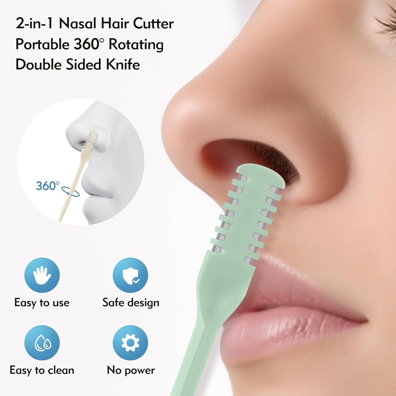 5/20/50Pcs 2-in-1 Nasal Cutter - Nose Hair Trimmer recension och pris