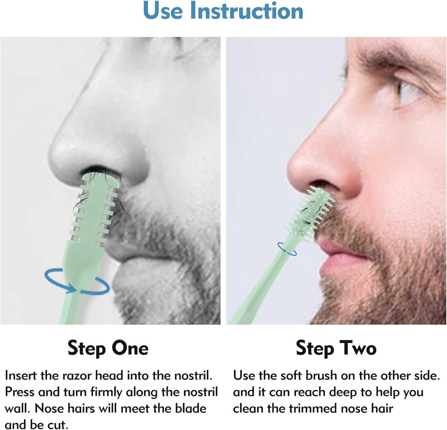 5/20/50Pcs 2-in-1 Nasal Cutter - Nose Hair Trimmer recension och pris