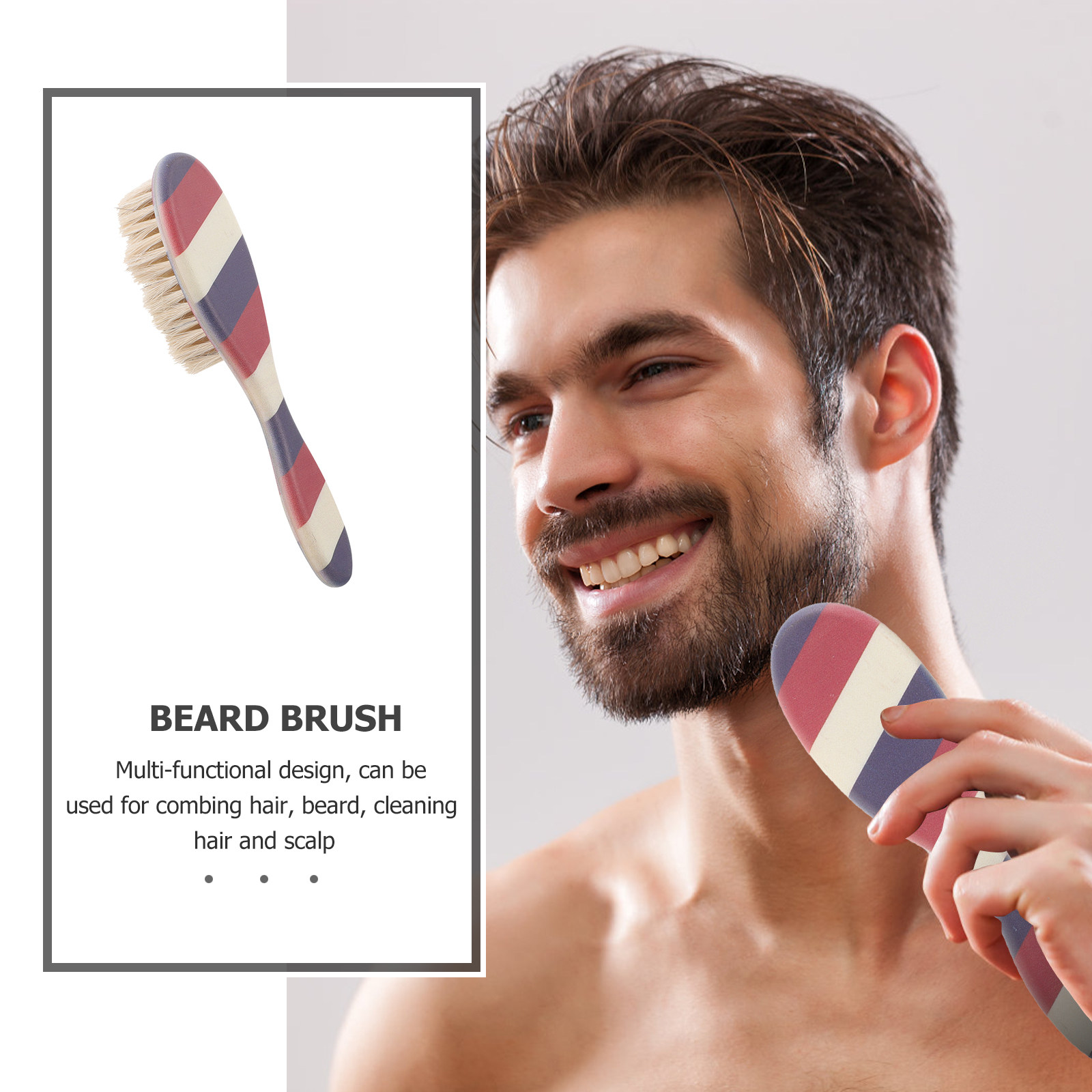 Professional Salon Beard Brush - Men'S Groom recension och pris