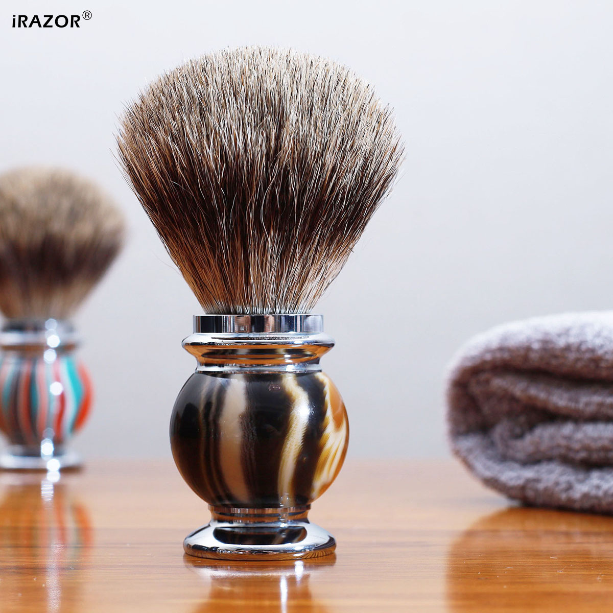 iRAZOR Silvertip Shaving Brush - Men Grooming Hygiene recension och pris