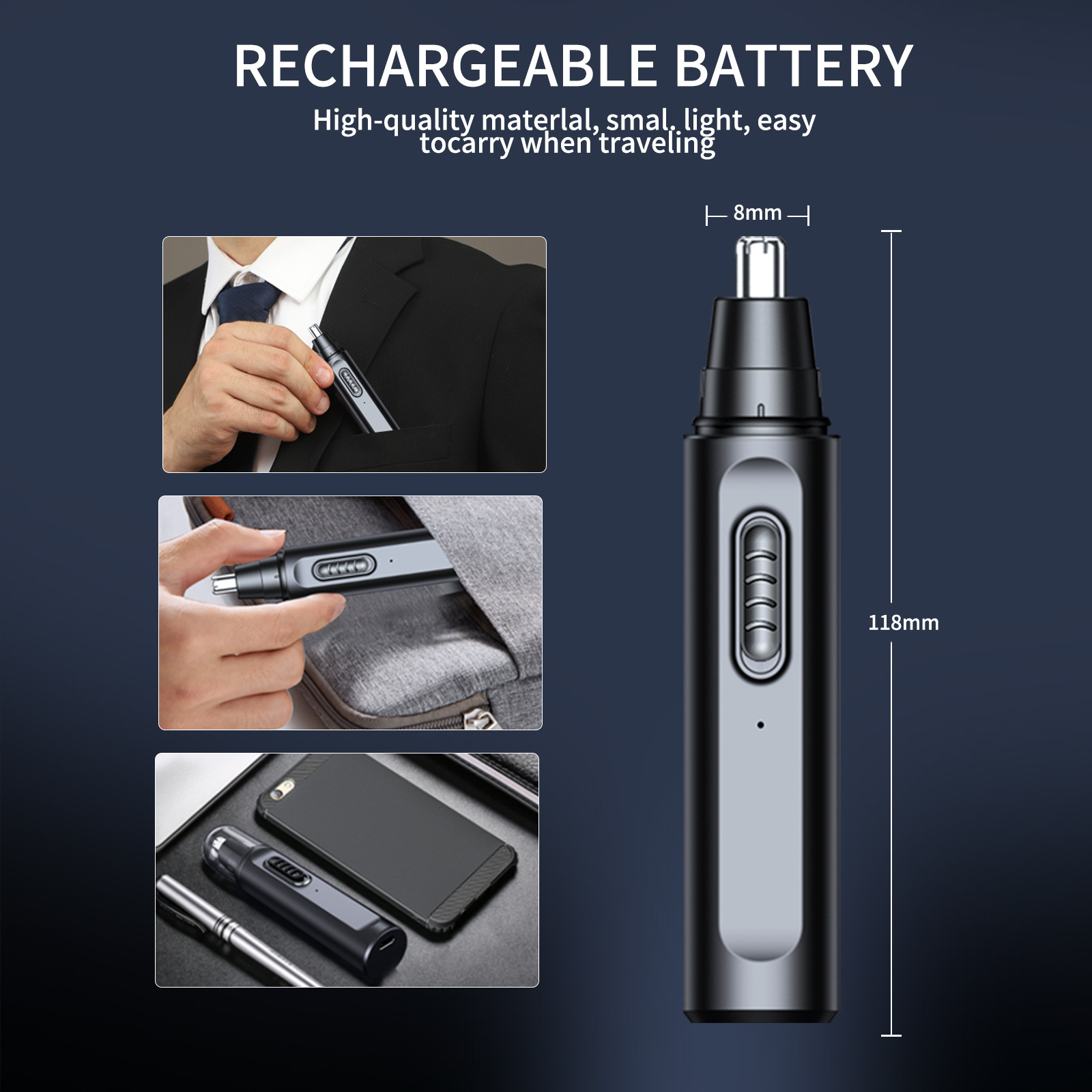 Nose Hair Trimmer for Men Elec - Nose Hair Trimmer recension och pris