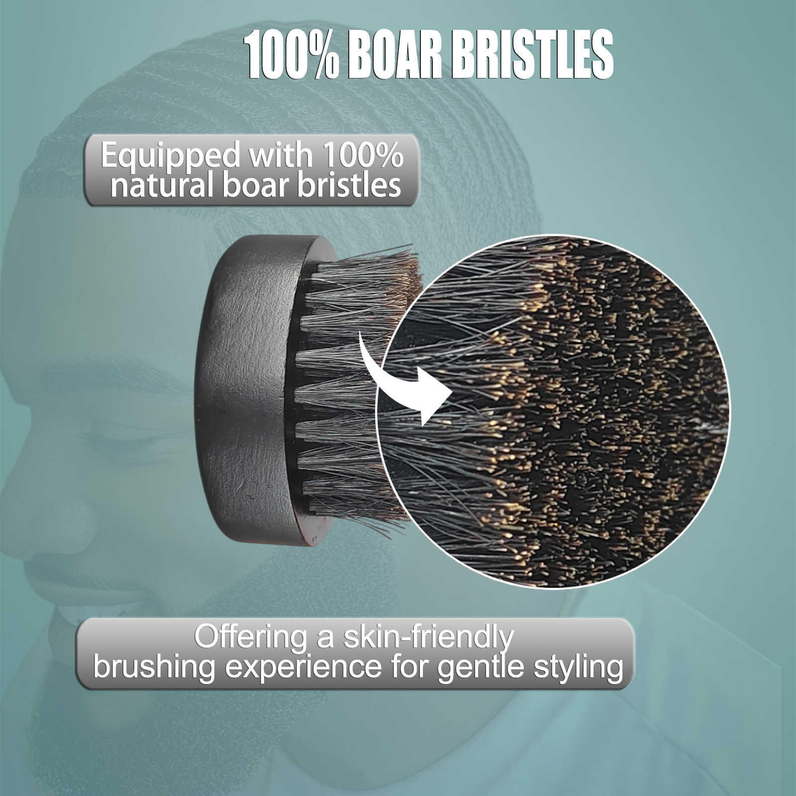 Round Beard Brush for Men – 10 - Men Grooming Hygiene recension och pris