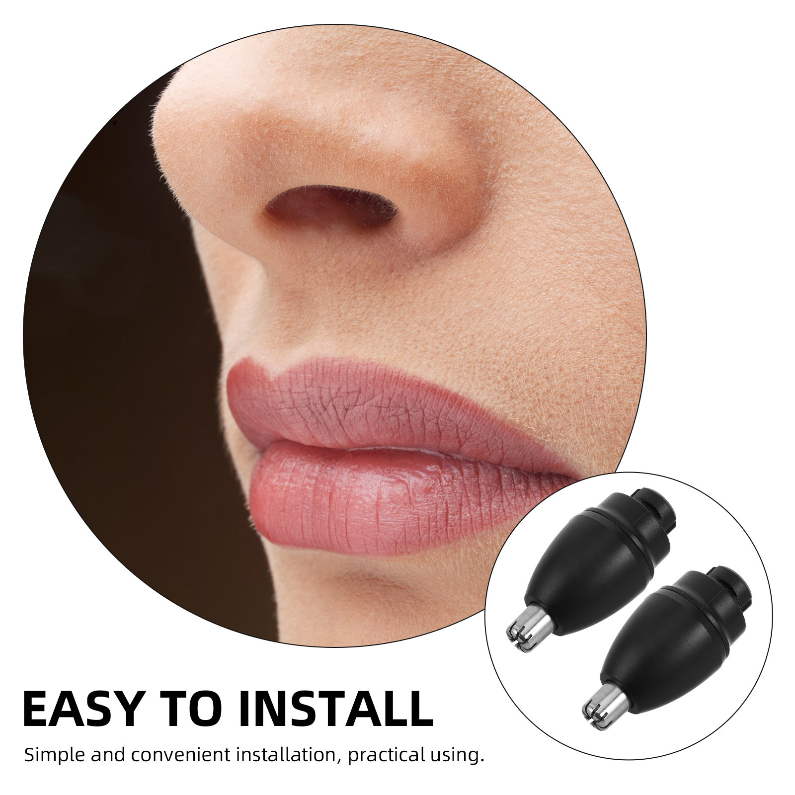 2Pcs Replacement Heads Nose Ha - Nose Hair Trimmer recension och pris