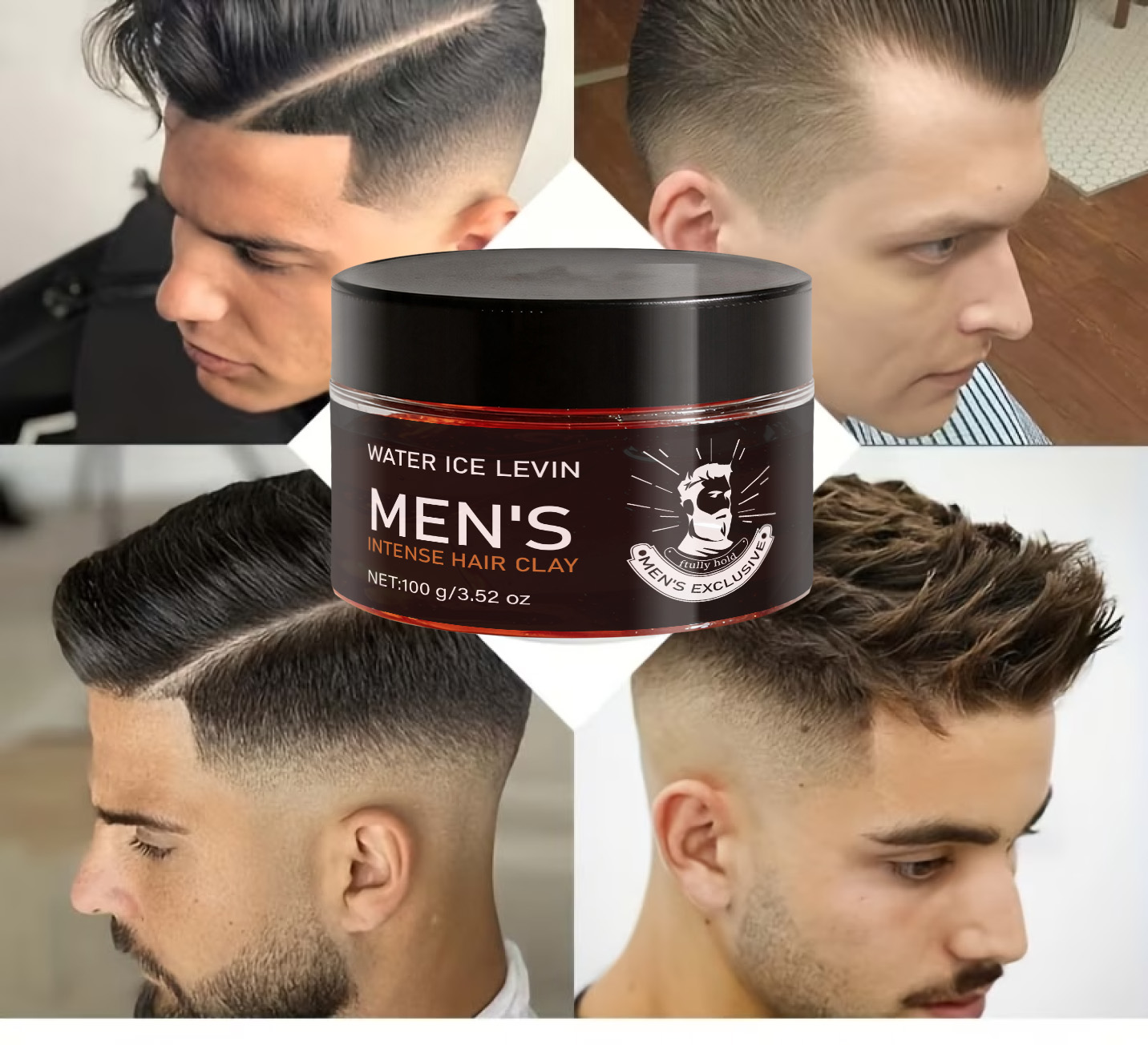 Men's Firm Hold Hair Clay with - Pomade Hair Clay recension och pris