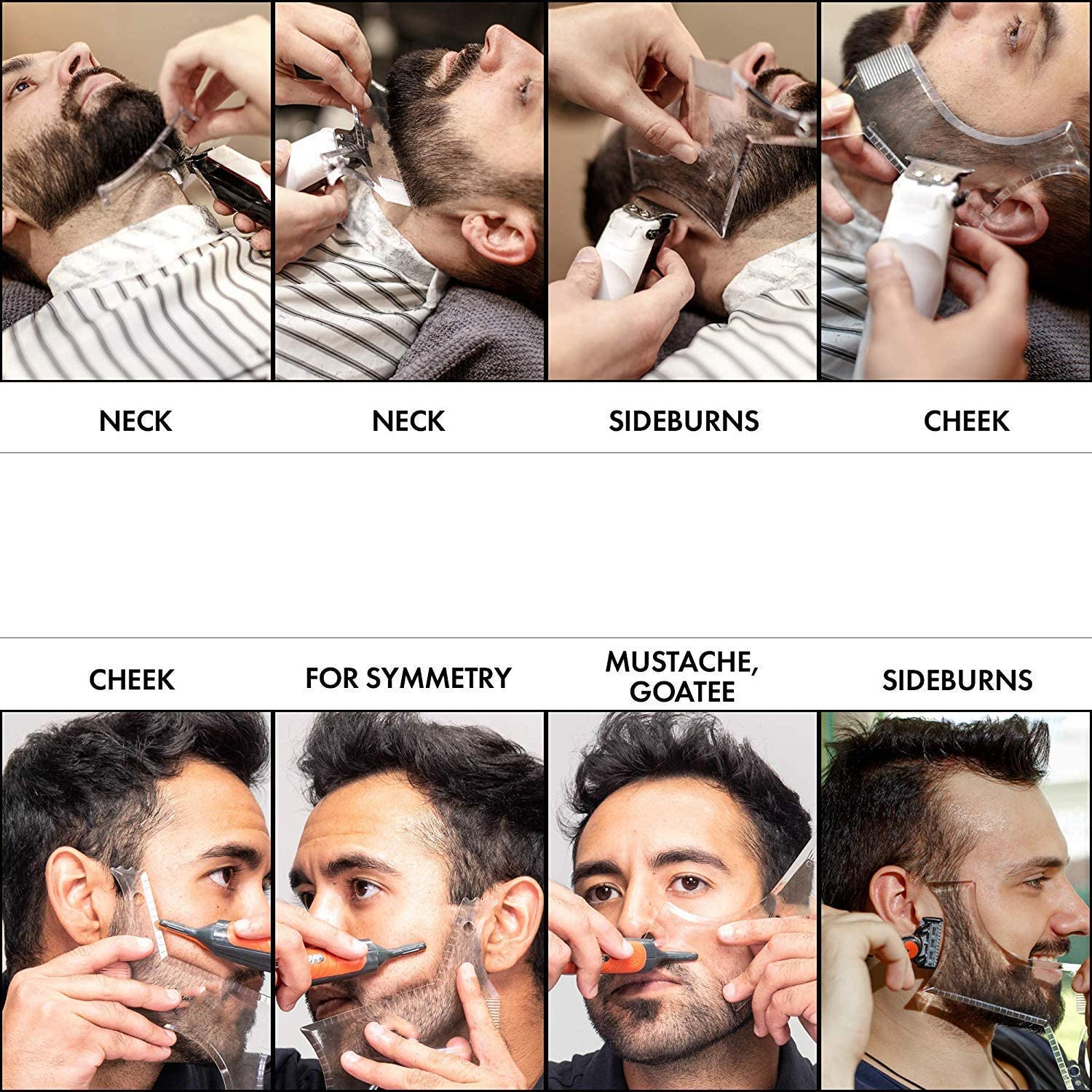Men Beard Shaping Tool Stencil - Men Grooming Hygiene recension och pris