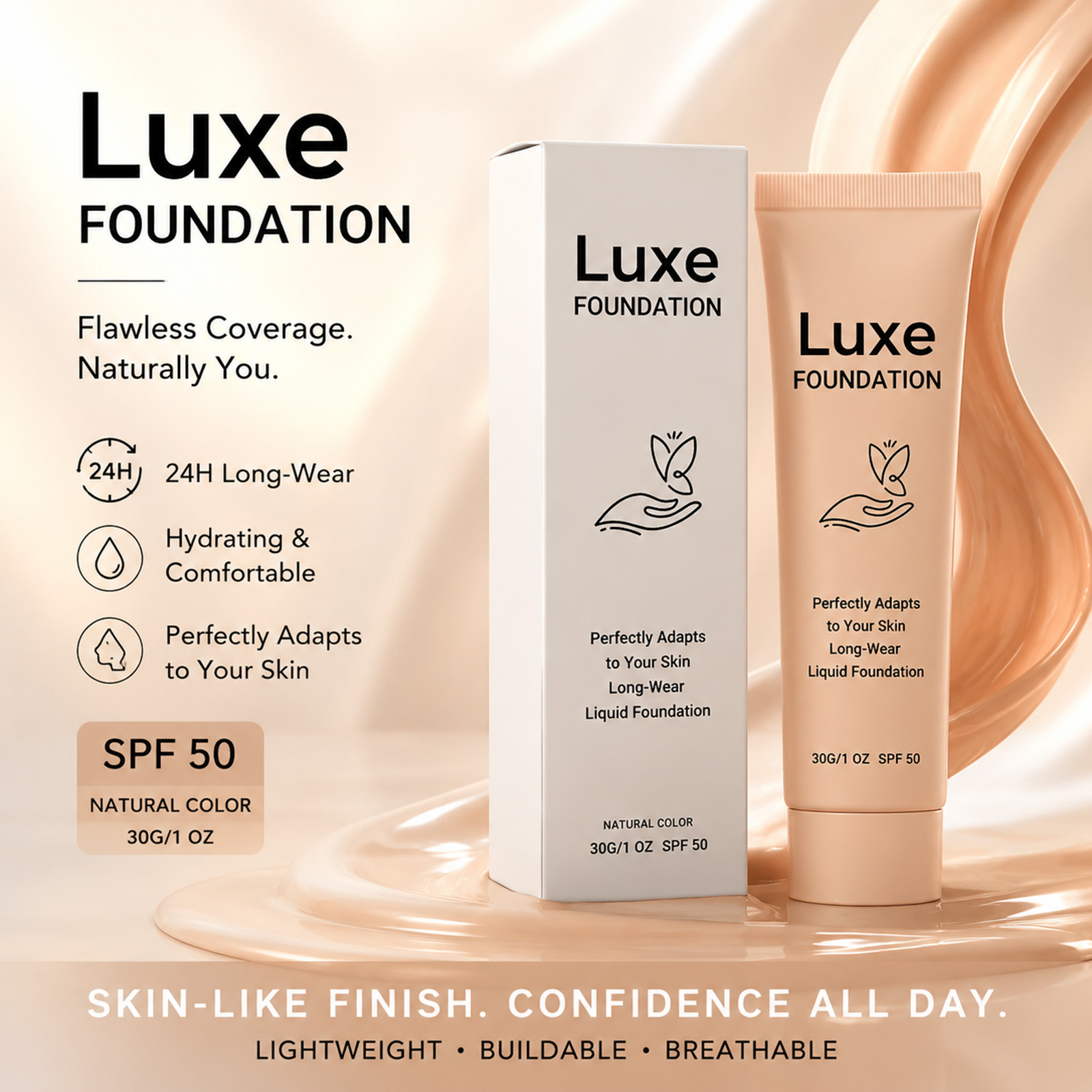 SPF 50+ Color Changing Foundat - Face Moisturizer Spf recension och pris