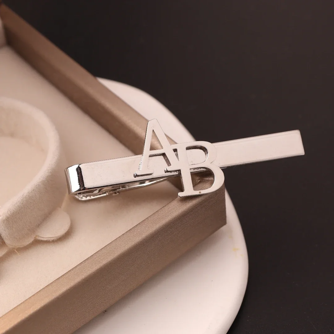 Custom Initial Tie Clip for Gr - Men'S Groom recension och pris