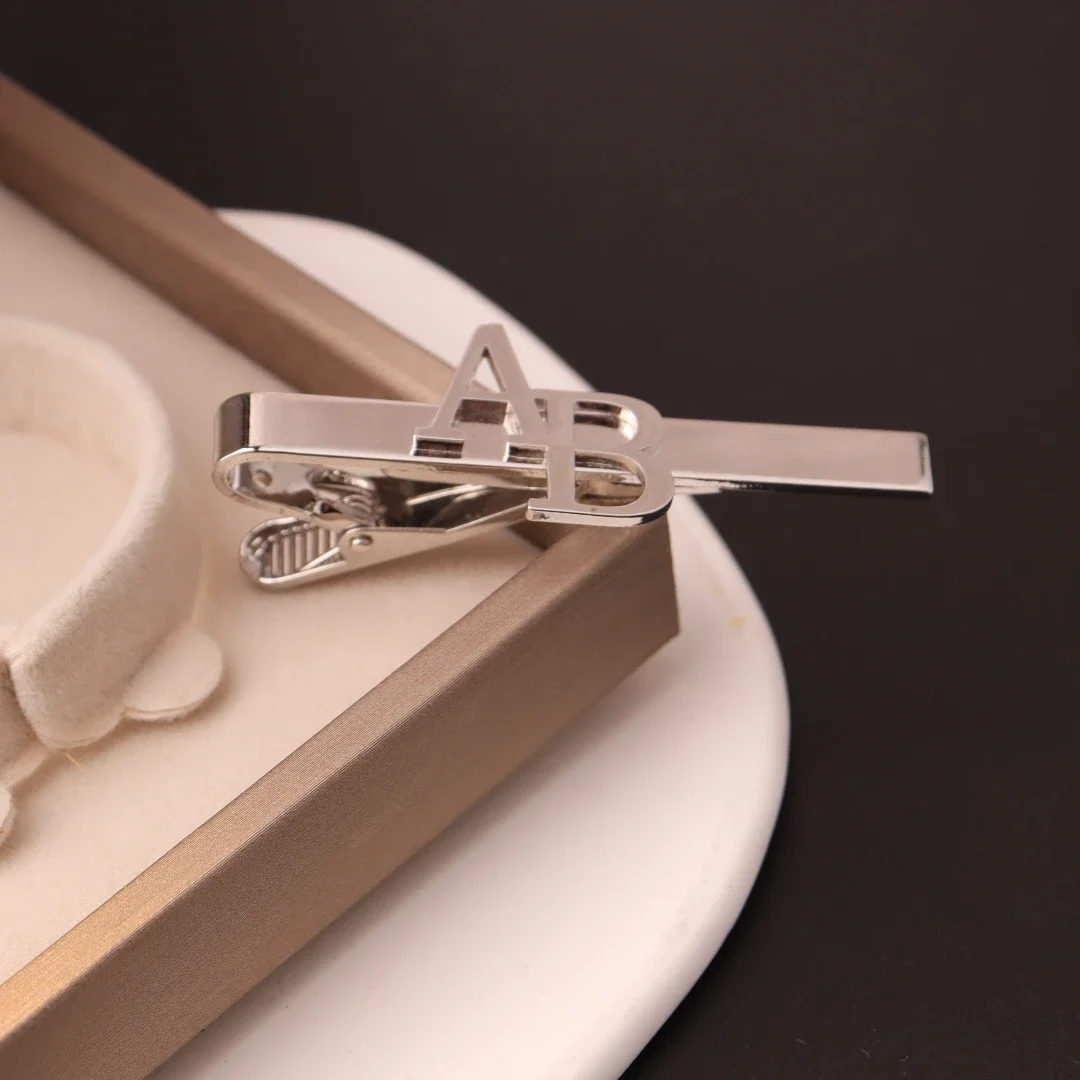 Custom Initial Tie Clip for Gr - Men'S Groom recension och pris