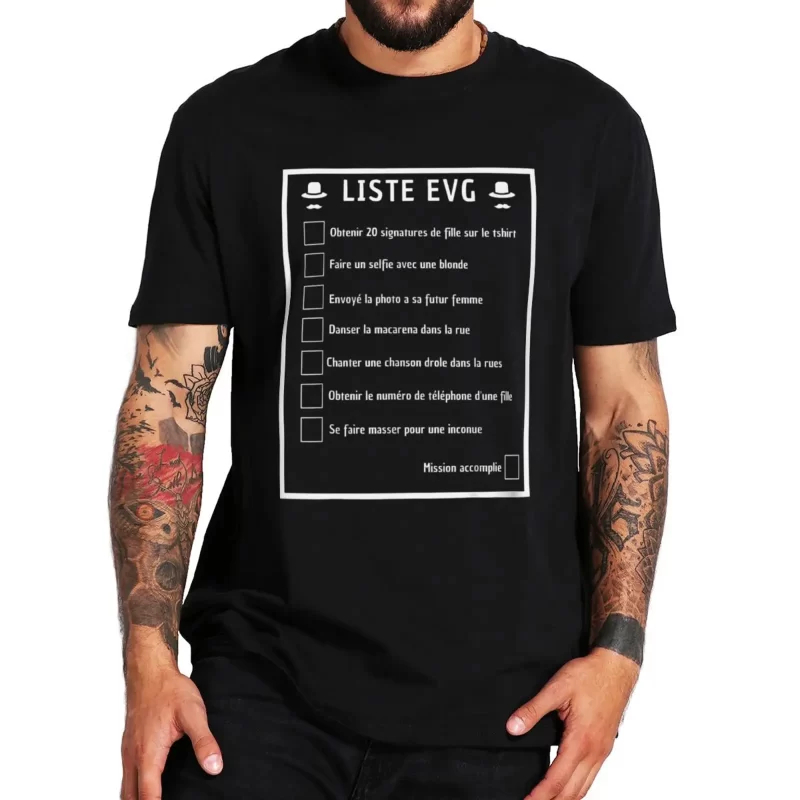 Liste EVG Bachelor Party T Shi - Men'S Grooming List recension och pris