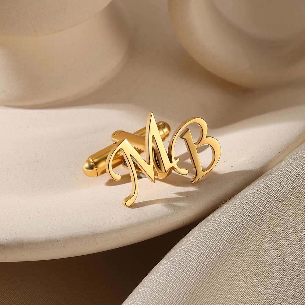 Customized Initial Letter Cuff - Men'S Groom recension och pris
