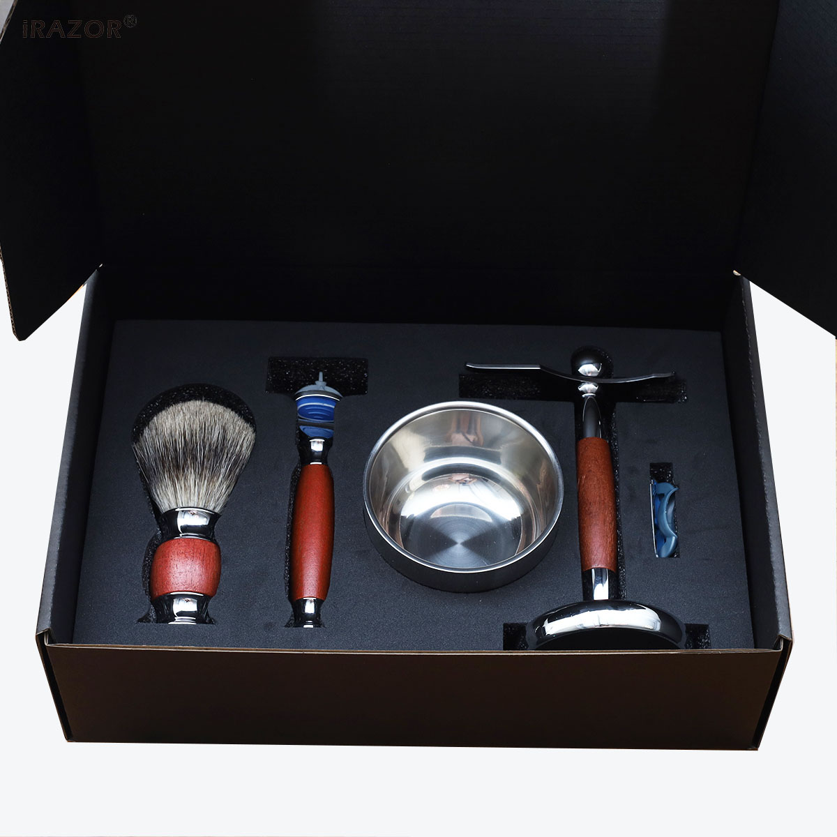 iRAZOR Luxury Men's 5 Blade Ra - Mens Grooming Kit Gift Set recension och pris