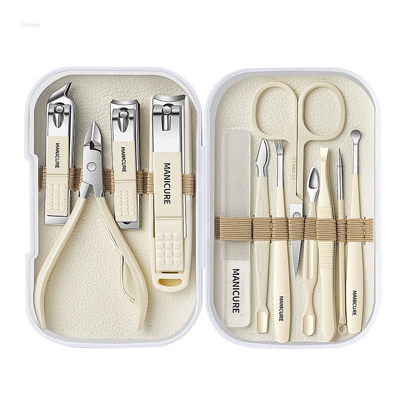 12PC Complete Manicure Pedicur - Mens Grooming Kit Gift Set recension och pris