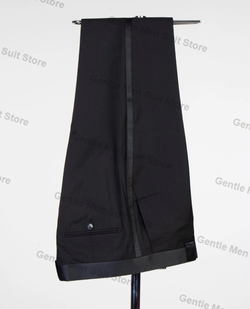 Yellow Black Men Suits Set 2 P - Men'S Groom recension och pris