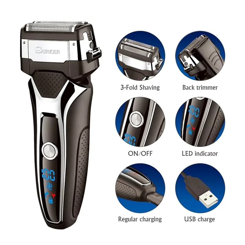 Surker Electric Shaver for Men - Men'S Grooming Blade recension och pris