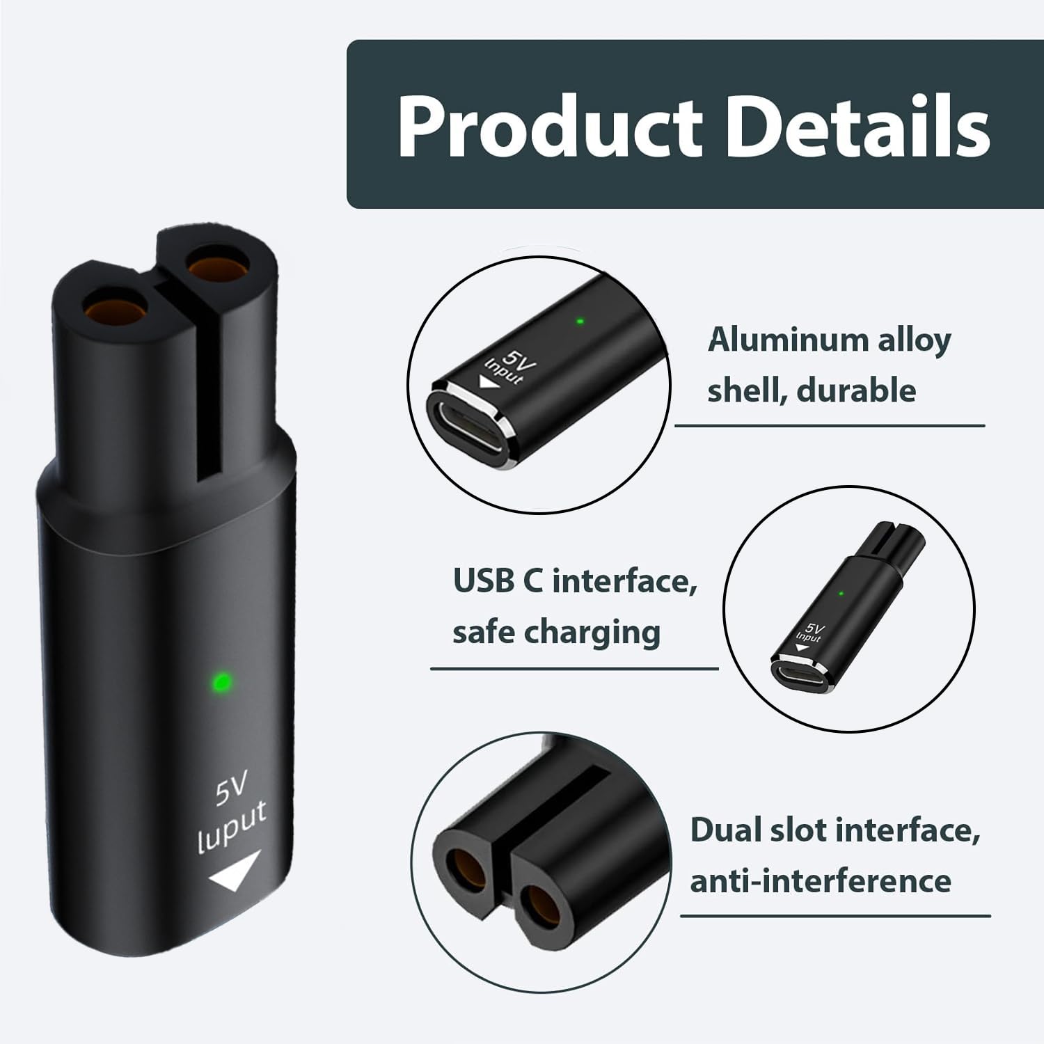 5V 15V USB Type C Charging Ada - Men'S Grooming Clippers recension och pris