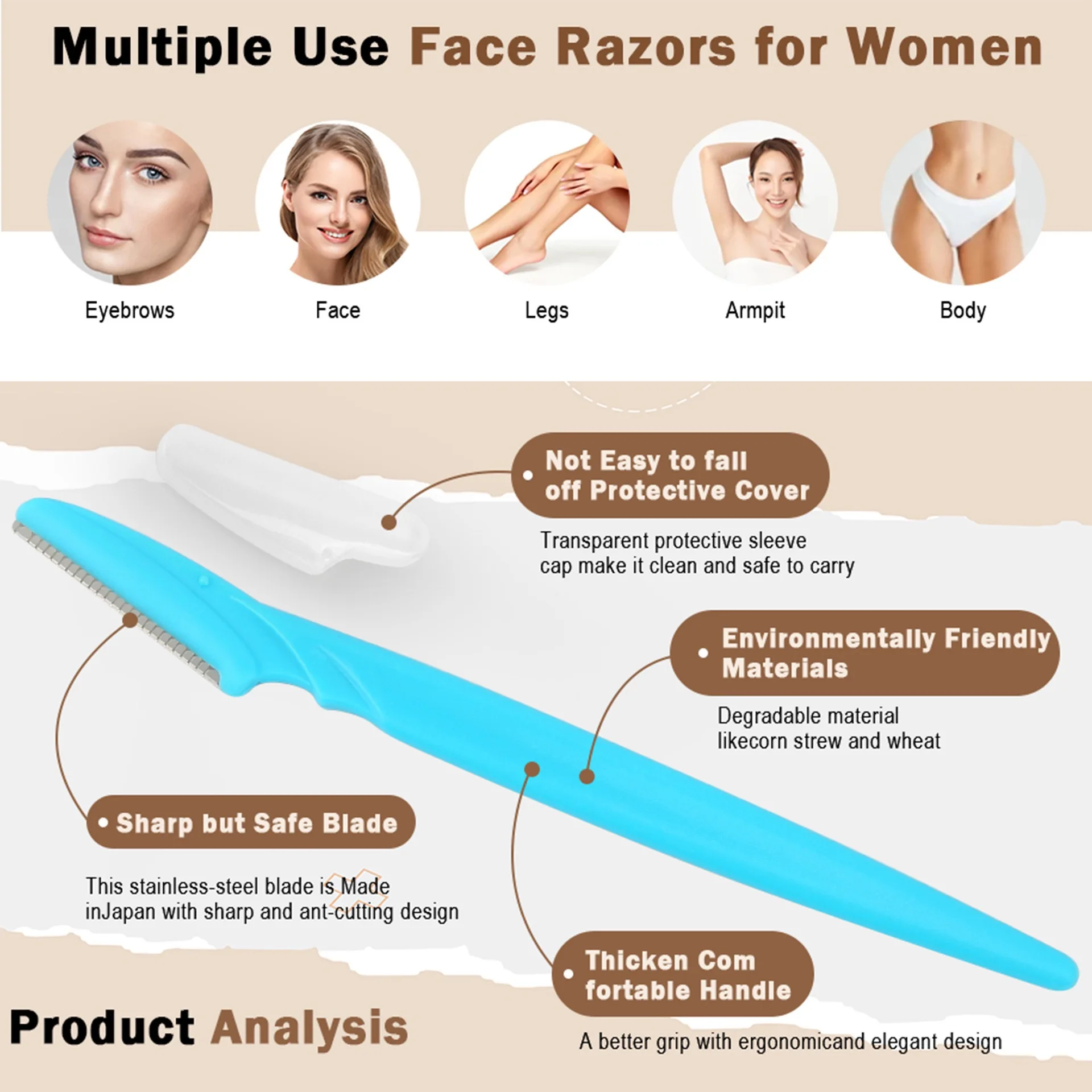 5/10/30/40pcsbrow Razor and Fa - Men'S Groom recension och pris