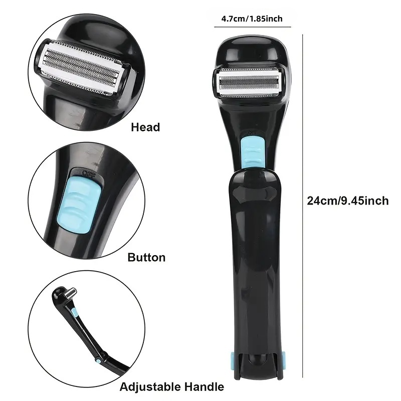 Rechargeable Electric Back Sha - Men'S Grooming Blade recension och pris
