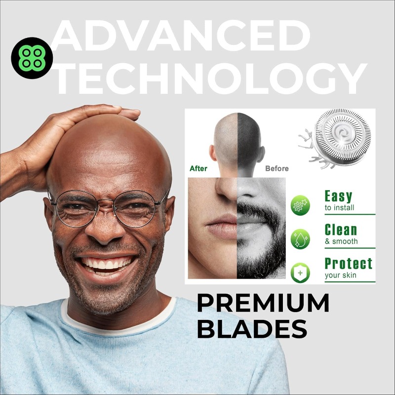 Shaver Replacement Heads for S - Men'S Grooming Blade recension och pris