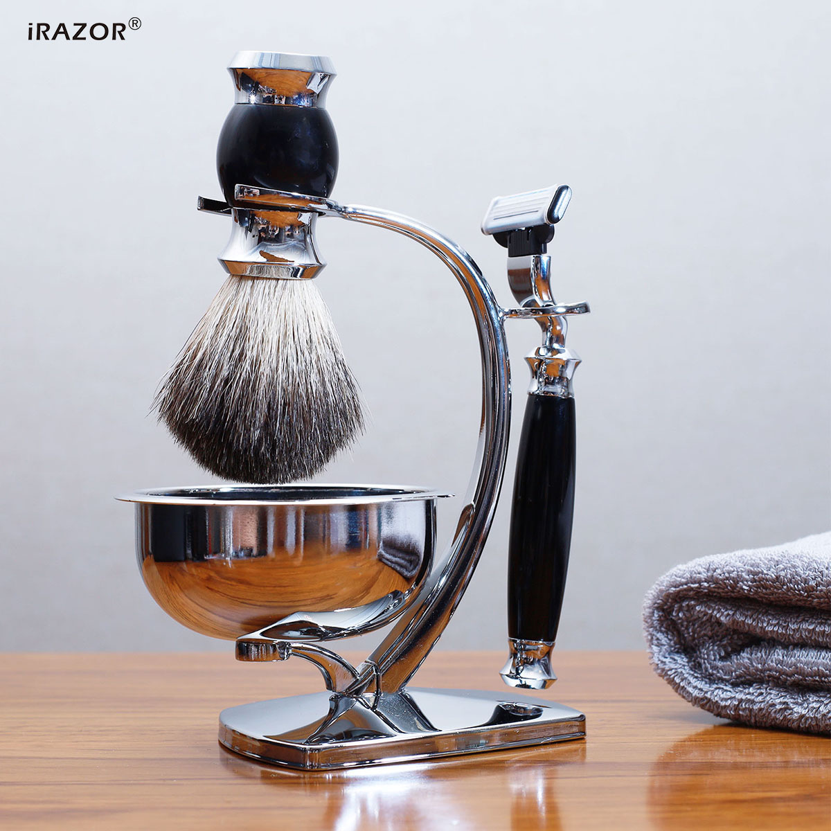iRAZOR Classic 4-in-1 Wet Shav - Mens Grooming Kit Gift Set recension och pris