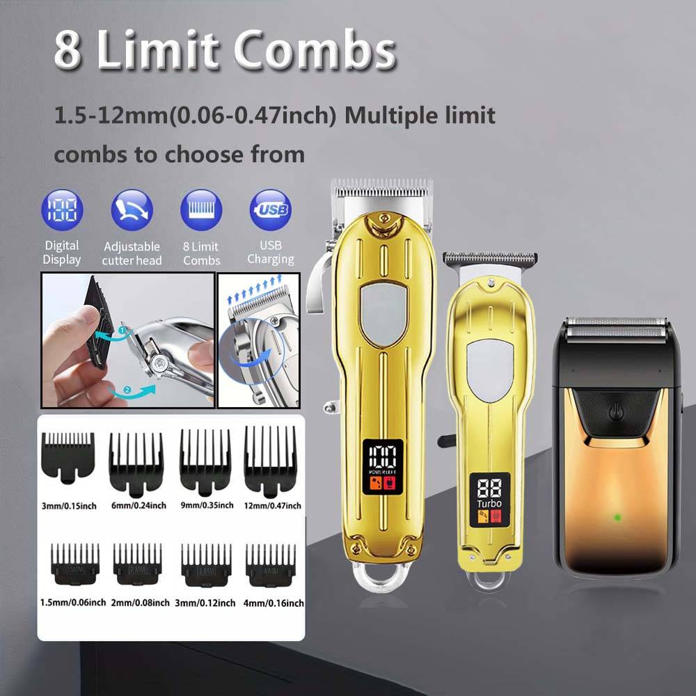 Professional 3-in-1 Hair Clipp - Mens Grooming Kit Gift Set recension och pris
